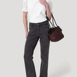 Jeans Fibras Recicladas Mujer Roots Gris Rockford