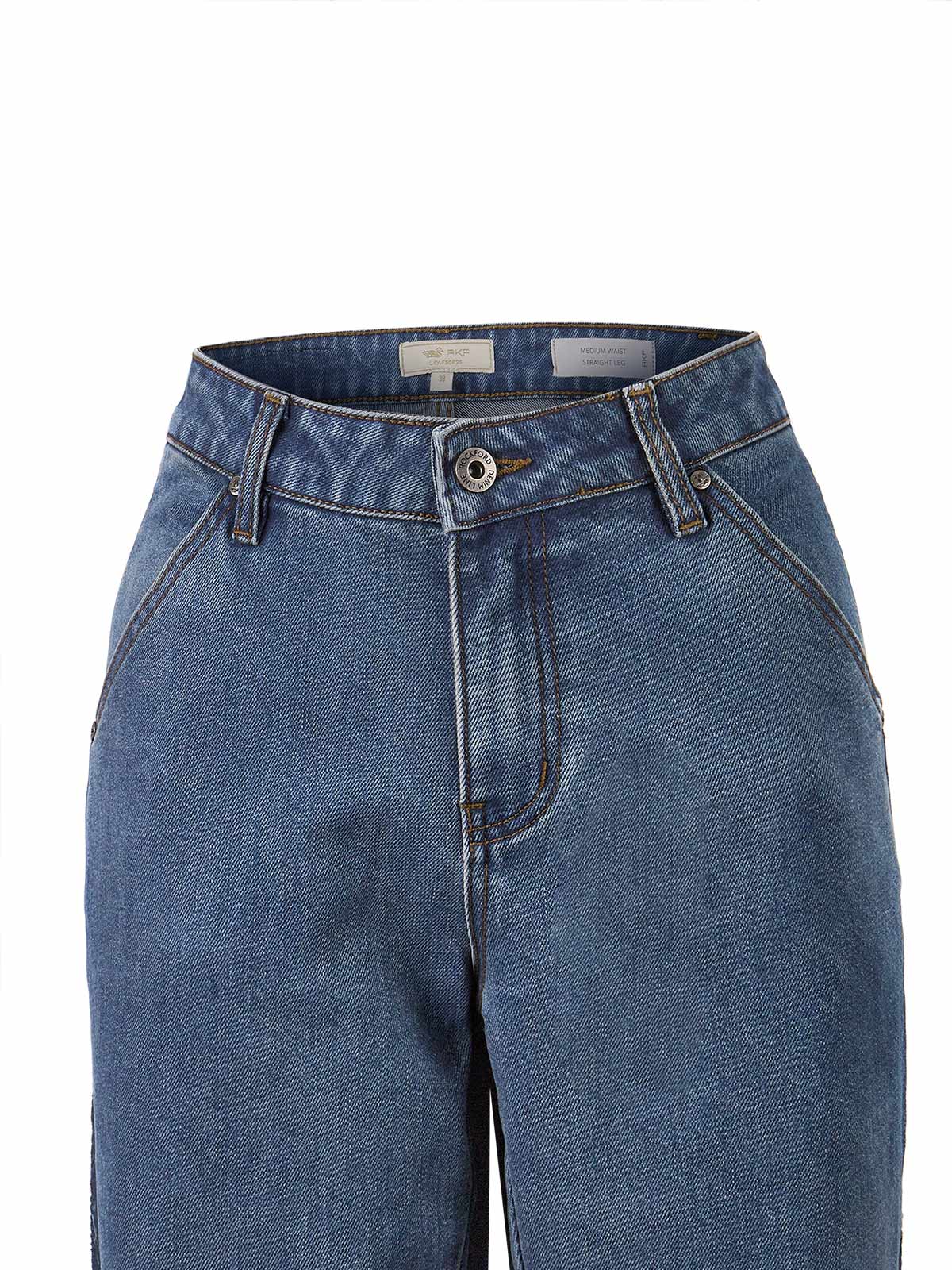 Jeans Fibras Recicladas Mujer Roots Azul Rockford