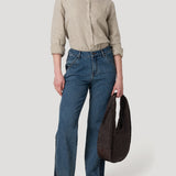 Jeans Fibras Recicladas Mujer Roots Azul Rockford