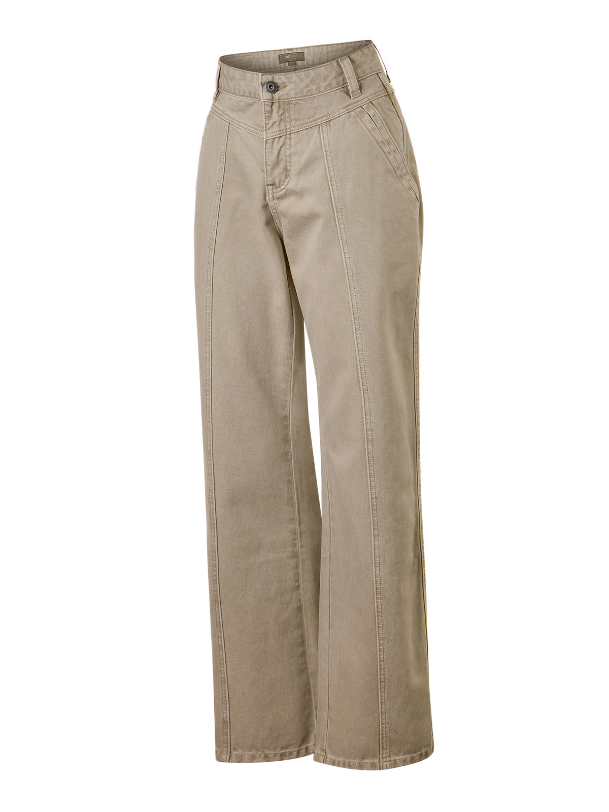 Jeans Algodón Mujer Malva Café Rockford