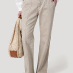 Jeans Algodón Mujer Malva Café Rockford