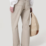 Jeans Algodón Mujer Malva Café Rockford