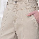 Jeans Algodón Mujer Malva Café Rockford