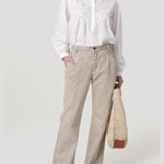 Jeans Algodón Mujer Malva Café Rockford