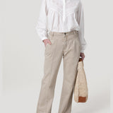 Jeans Algodón Mujer Malva Café Rockford