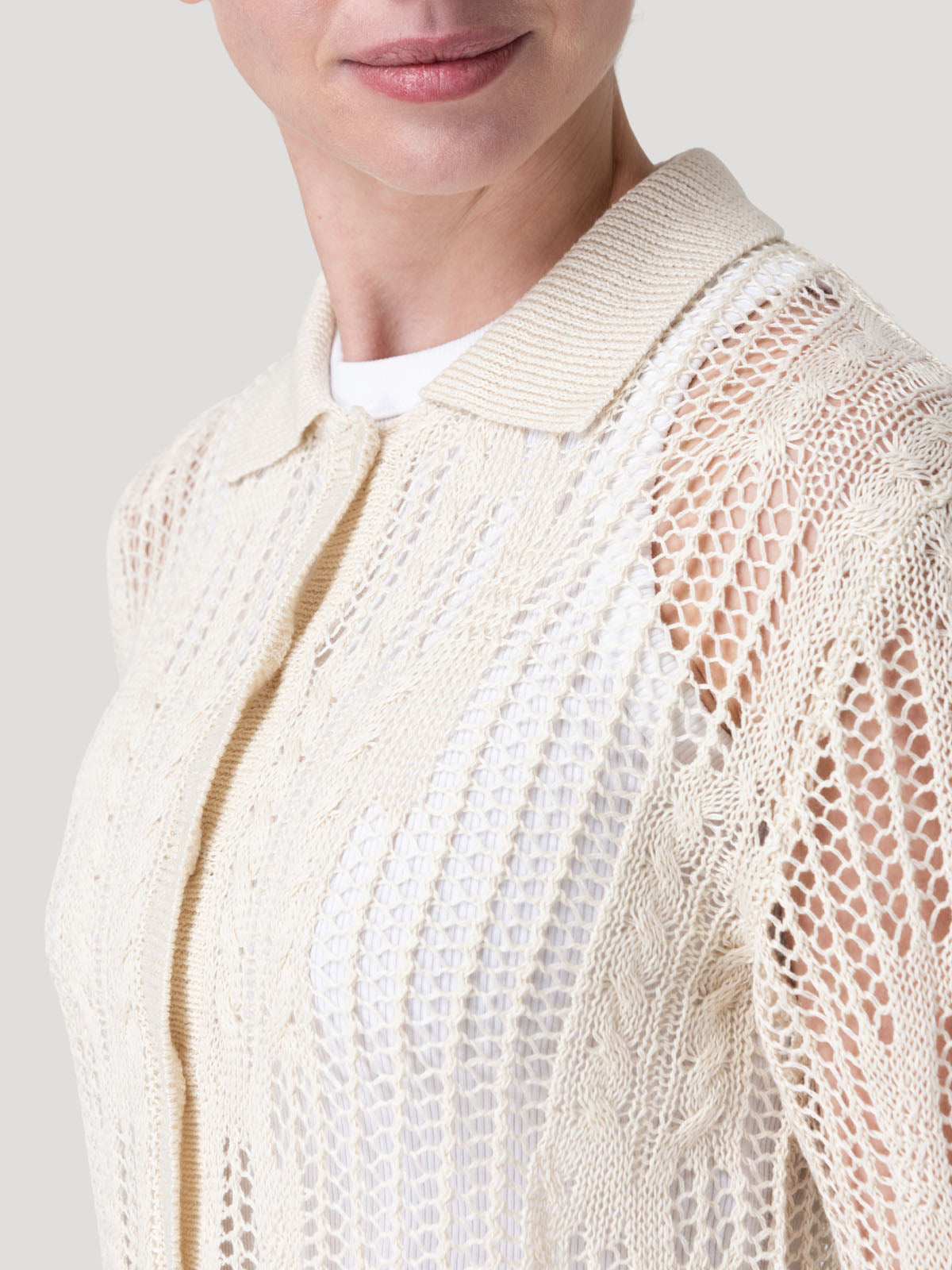 Sweater Lino Mujer Lumen Beige Rockford