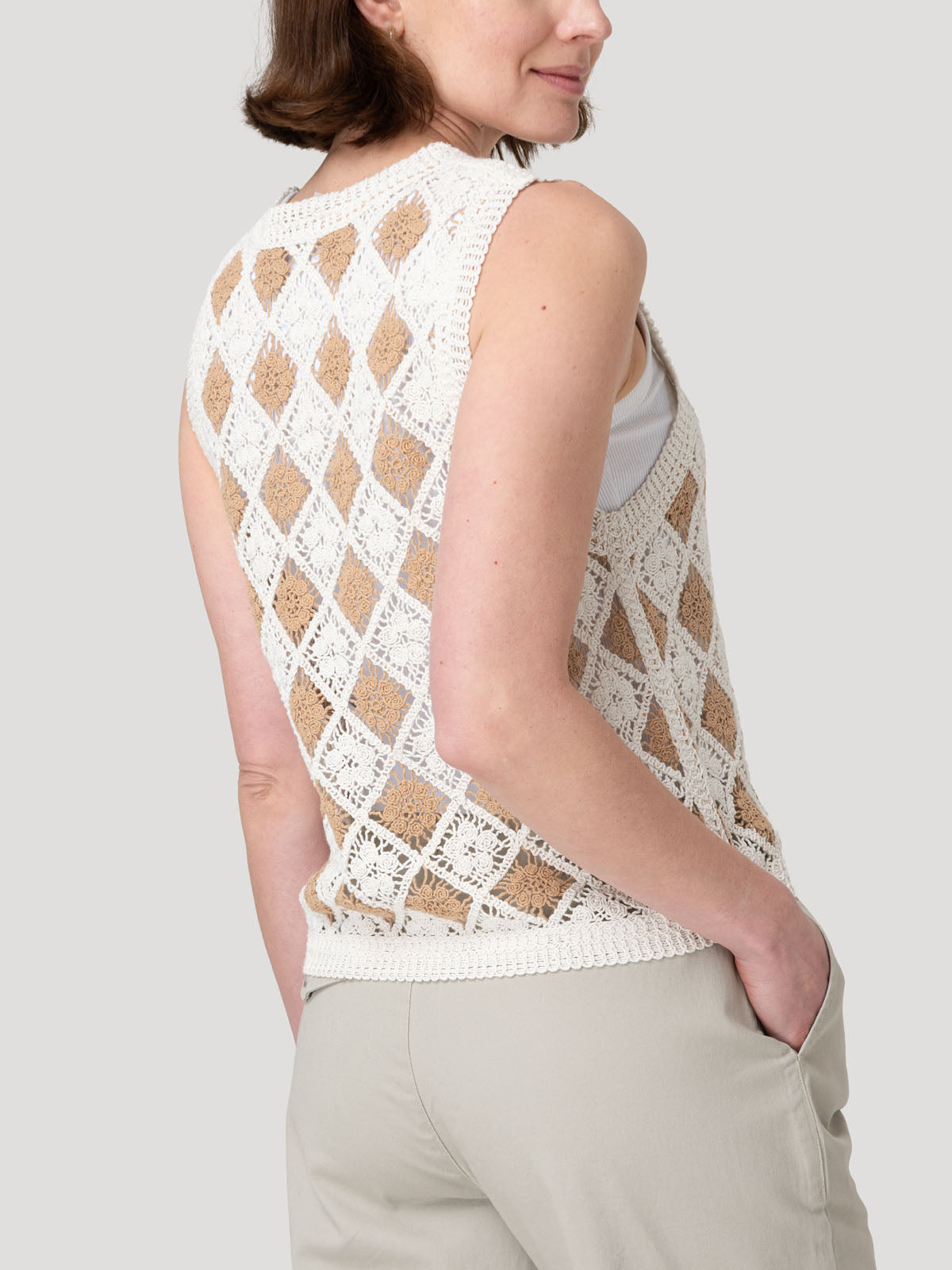 Polera Algodón Orgánico Mujer Rimbow Beige Rockford