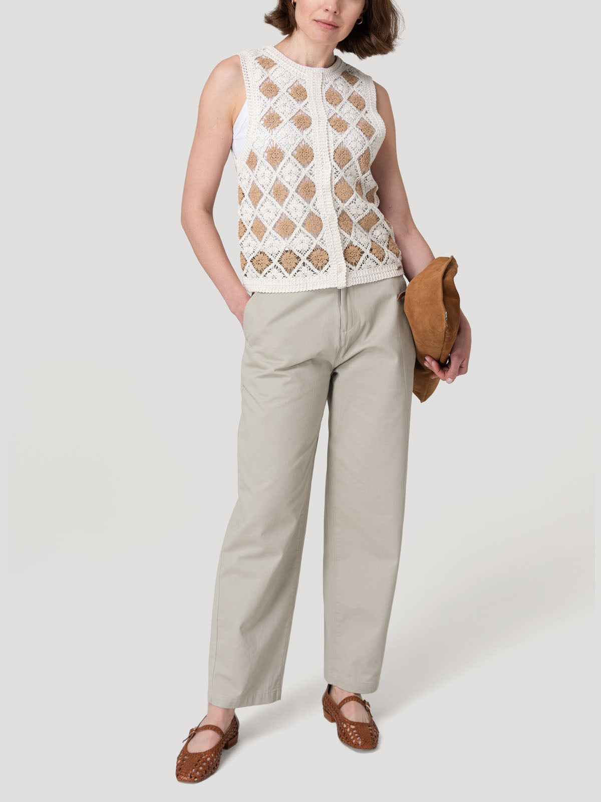 Polera Algodón Orgánico Mujer Rimbow Beige Rockford