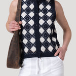 Polera Algodón Orgánico Mujer Rimbow Azul Rockford
