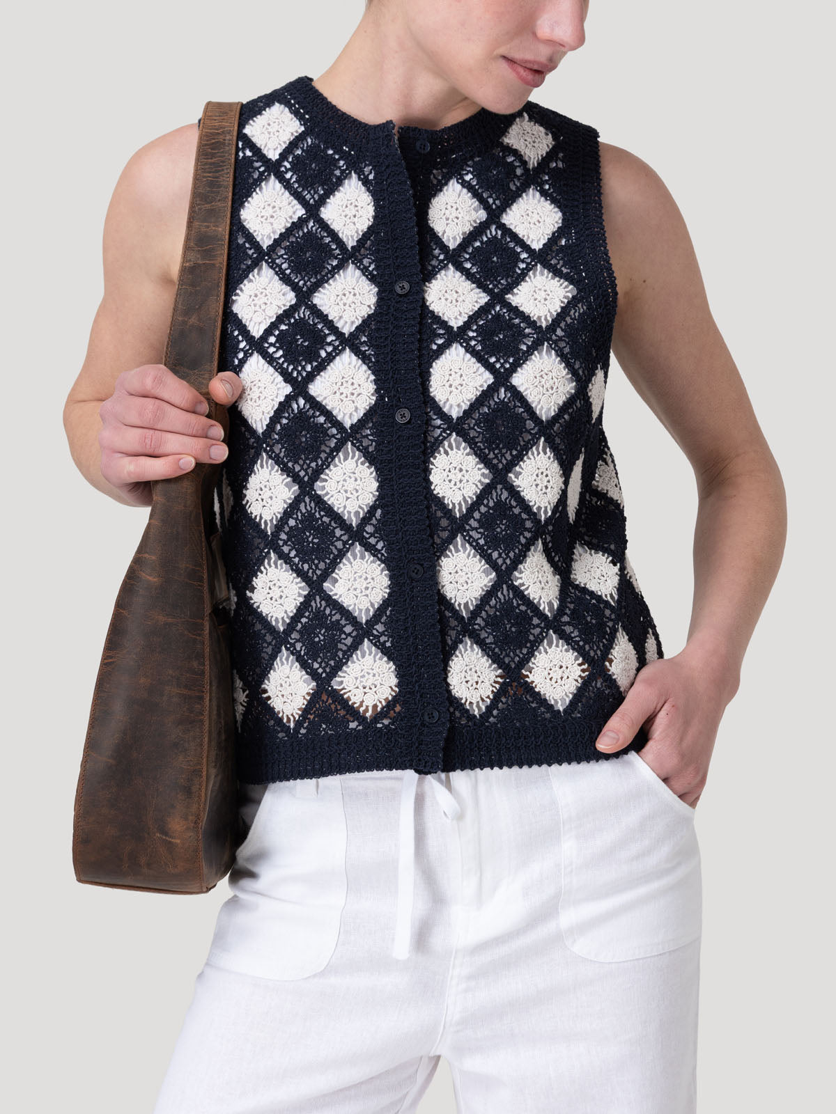 Polera Algodón Orgánico Mujer Rimbow Azul Rockford