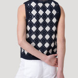 Polera Algodón Orgánico Mujer Rimbow Azul Rockford