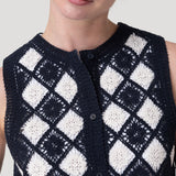 Polera Algodón Orgánico Mujer Rimbow Azul Rockford