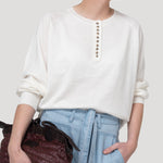 Sweater Poliéster Mujer Omaha Blanco Rockford