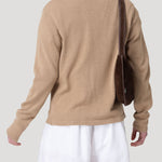 Sweater Algodón Orgánico Mujer Angelonia Café Rockford