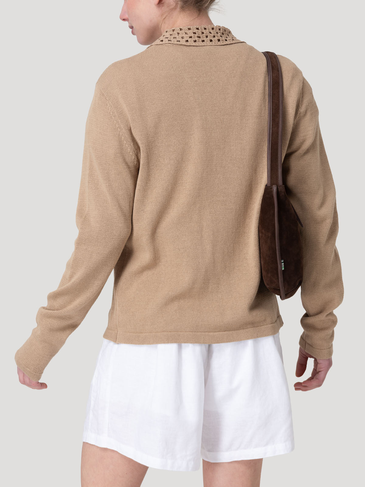 Sweater Algodón Orgánico Mujer Angelonia Café Rockford