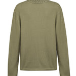 Sweater Algodón Orgánico Mujer Angelonia Verde Rockford