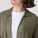 Sweater Algodón Orgánico Mujer Angelonia Verde Rockford