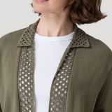 Sweater Algodón Orgánico Mujer Angelonia Verde Rockford