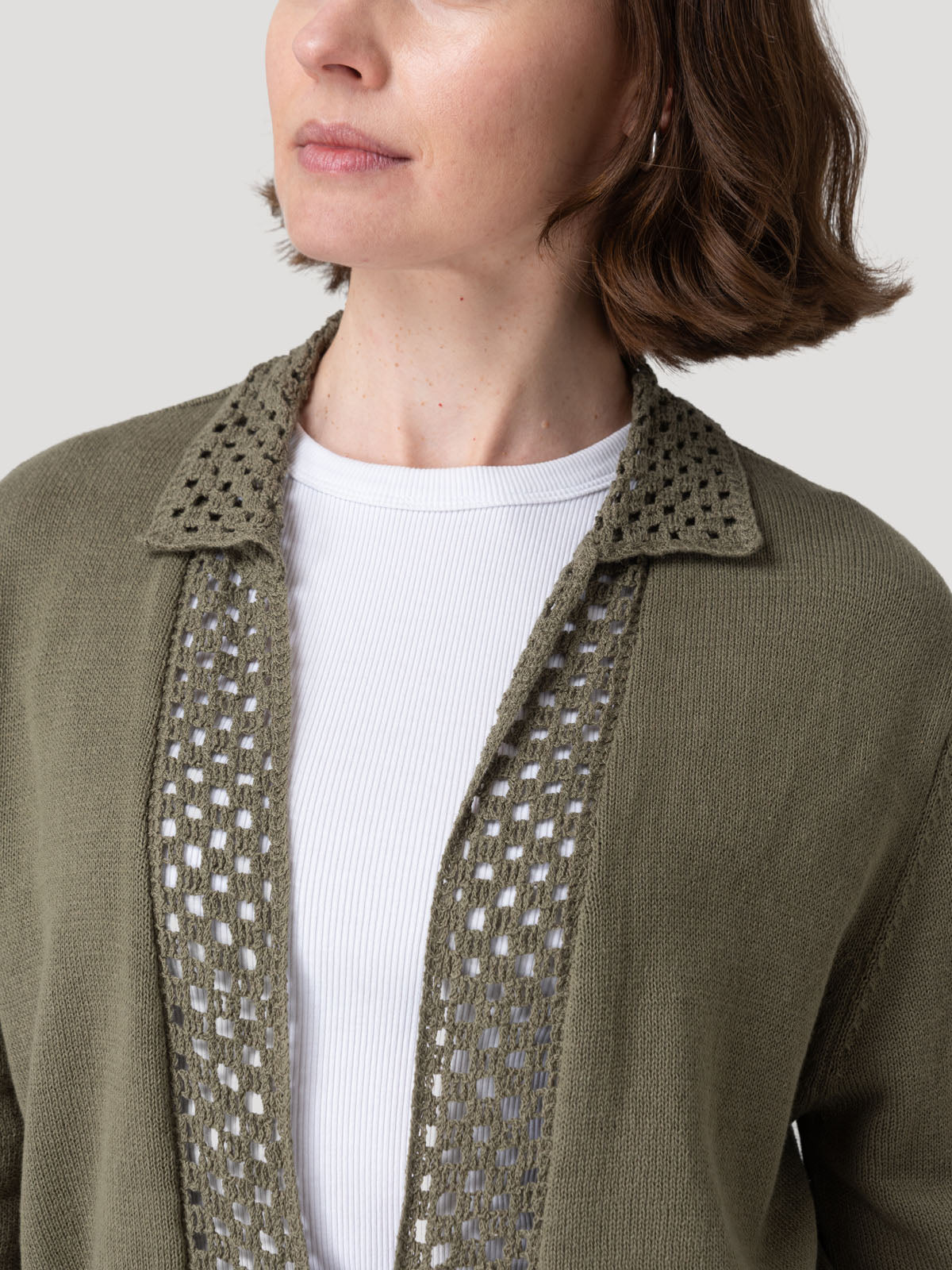 Sweater Algodón Orgánico Mujer Angelonia Verde Rockford