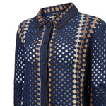 Sweater Algodón Orgánico Mujer Barely Azul Rockford
