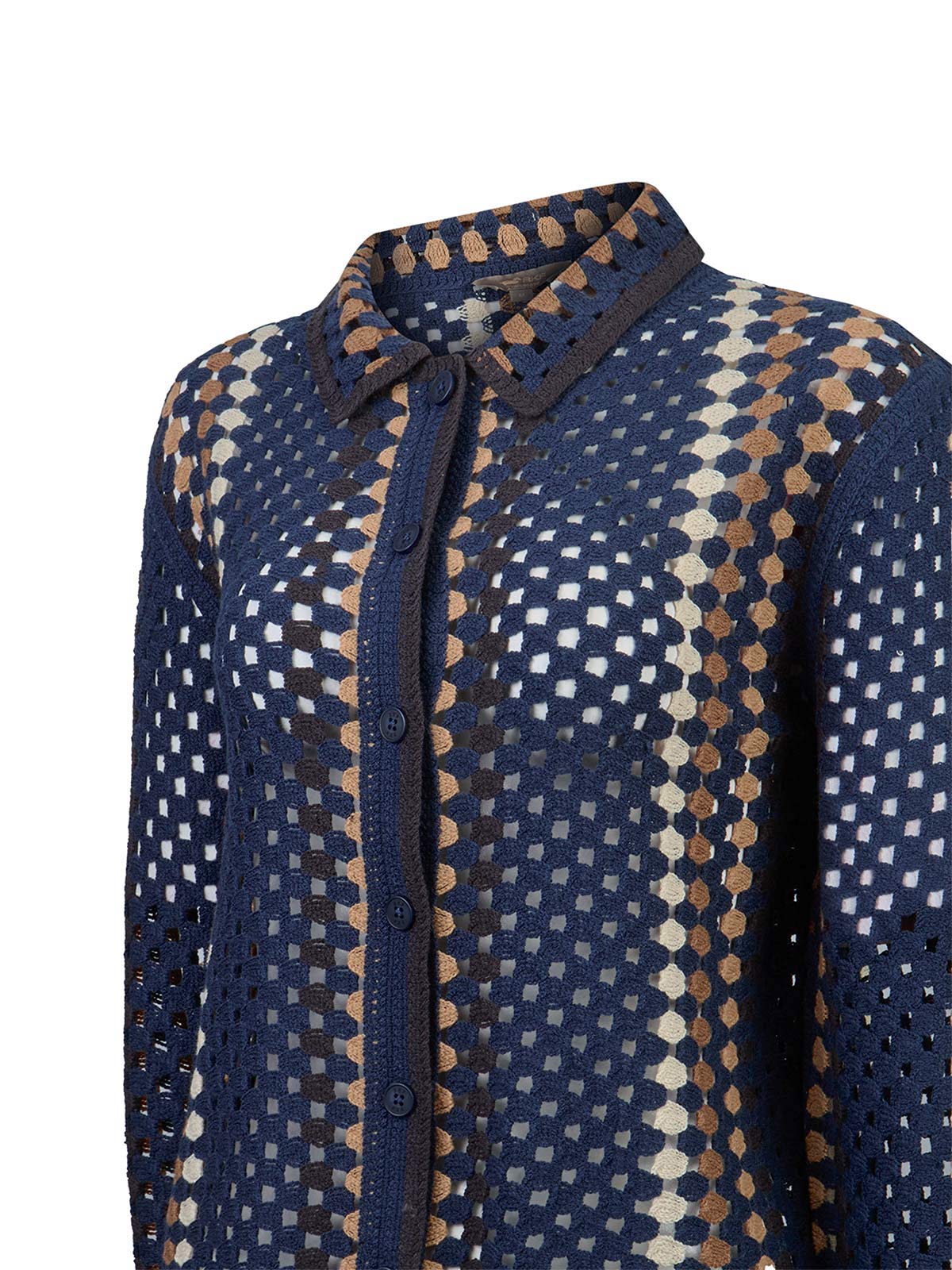 Sweater Algodón Orgánico Mujer Barely Azul Rockford