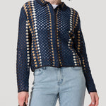 Sweater Algodón Orgánico Mujer Barely Azul Rockford