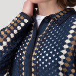 Sweater Algodón Orgánico Mujer Barely Azul Rockford