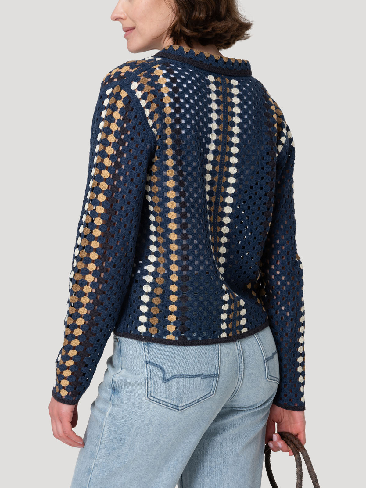 Sweater Algodón Orgánico Mujer Barely Azul Rockford