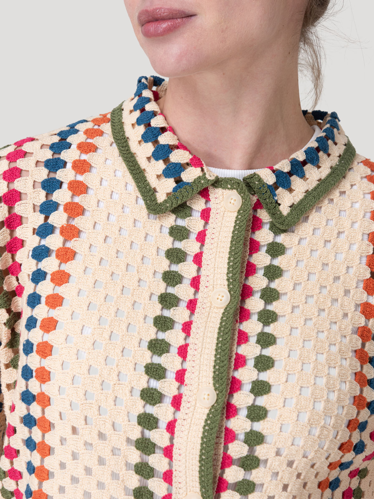 Sweater Algodón Orgánico Mujer Barely Verde Rockford