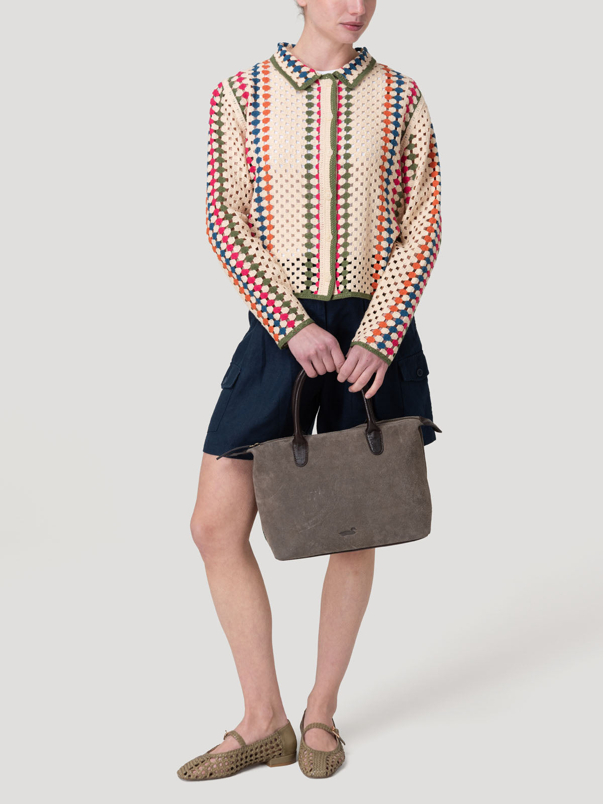 Sweater Algodón Orgánico Mujer Barely Verde Rockford