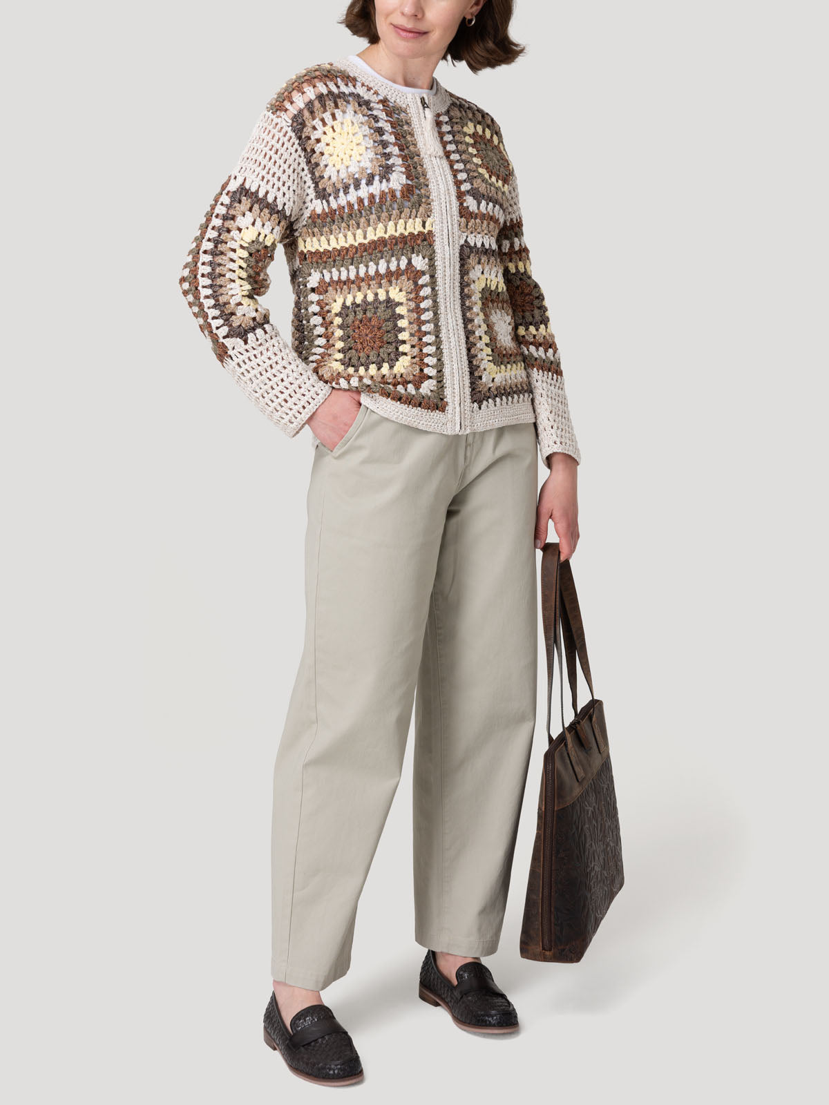 Sweater Algodón Orgánico Mujer Luniva Beige Rockford