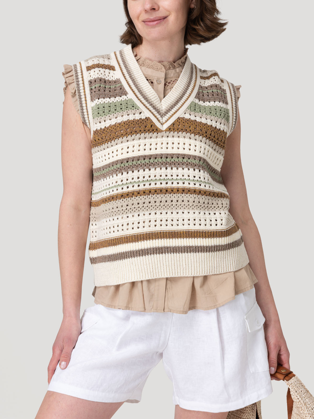 Sweater Algodón Orgánico Mujer Misuri Beige Rockford