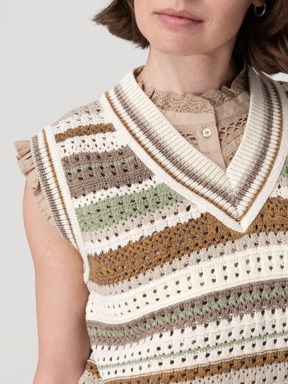 Sweater Algodón Orgánico Mujer Misuri Beige Rockford