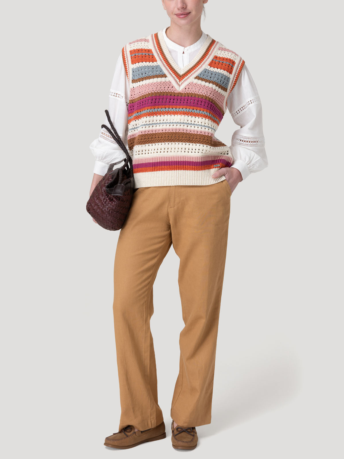 Sweater Algodón Orgánico Mujer Misuri Rojo Rockford
