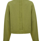 Polerón Algodón Orgánico Mujer Lina Verde Rockford