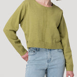 Polerón Algodón Orgánico Mujer Lina Verde Rockford