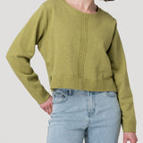 Polerón Algodón Orgánico Mujer Lina Verde Rockford