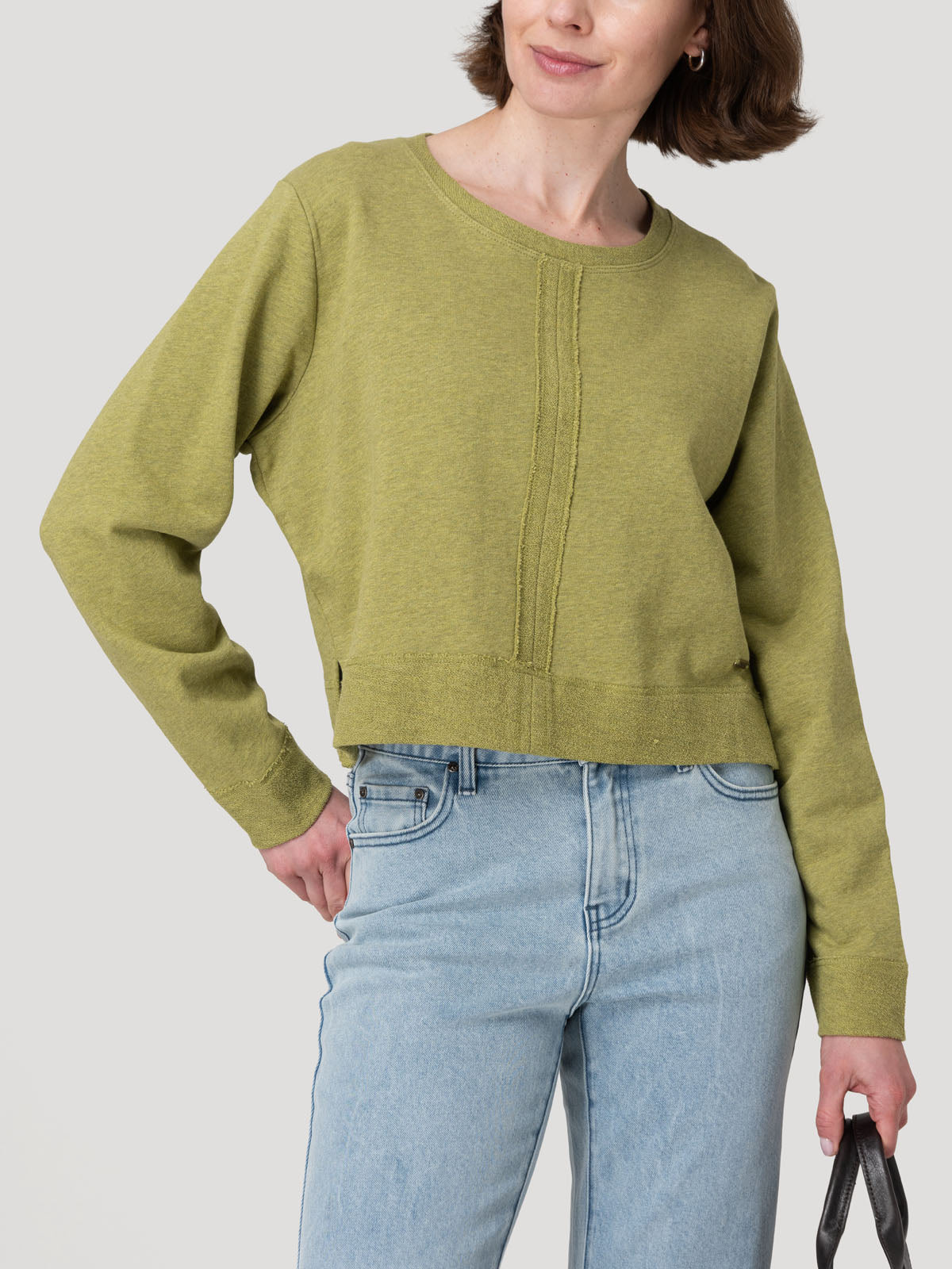 Polerón Algodón Orgánico Mujer Lina Verde Rockford