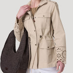 Chaqueta Algodón Orgánico Mujer Desert Café Rockford
