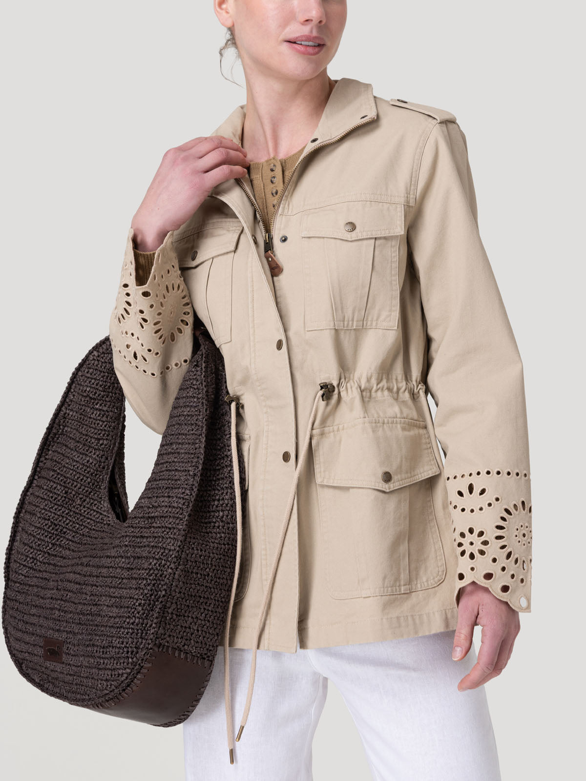 Chaqueta Algodón Orgánico Mujer Desert Café Rockford
