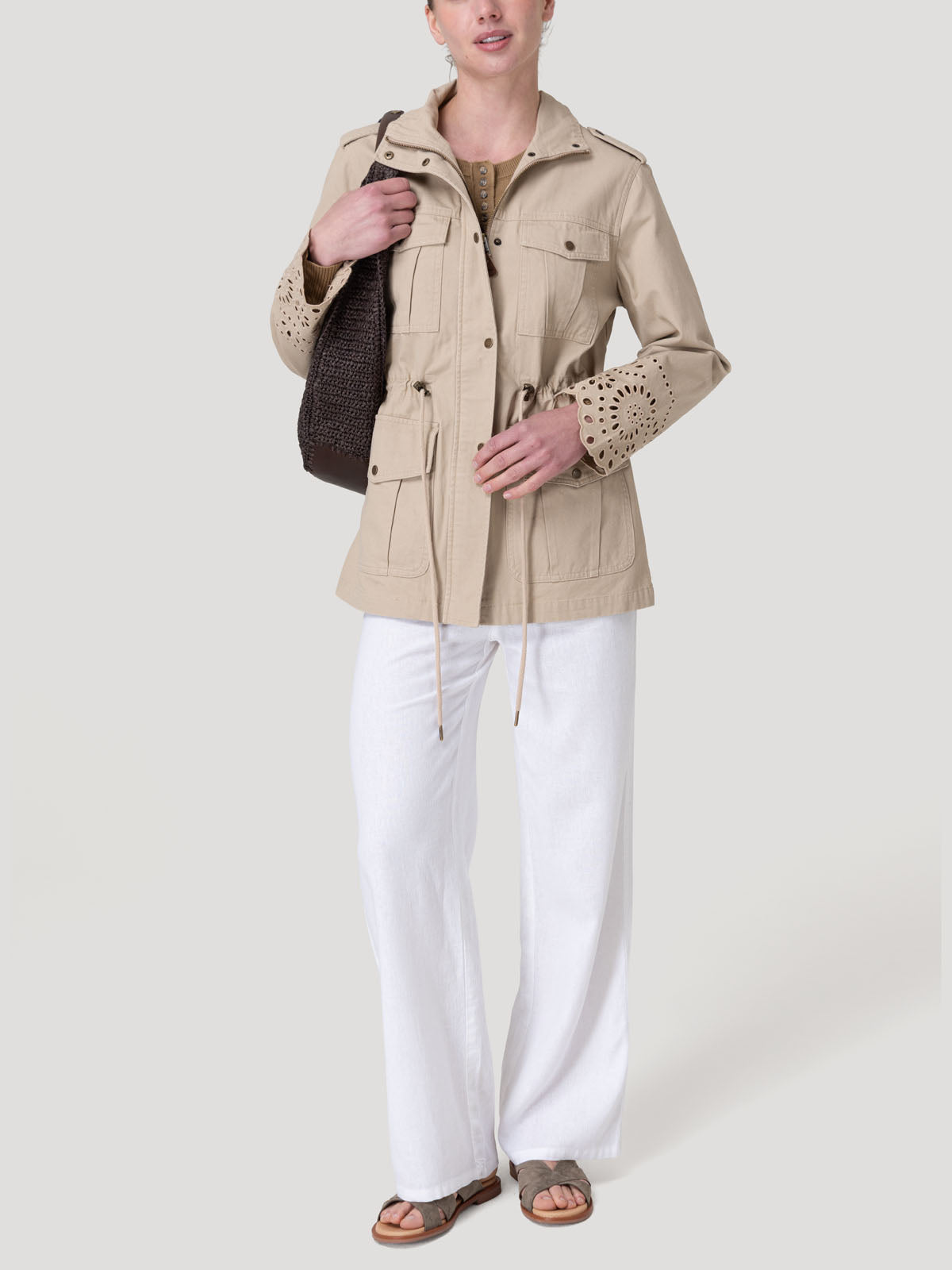 Chaqueta Algodón Orgánico Mujer Desert Café Rockford