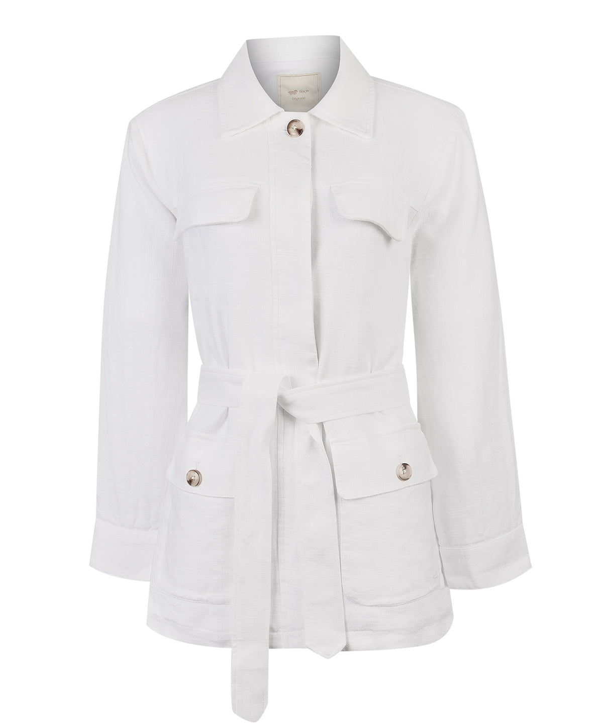 Chaqueta Lino Mujer Juniper Blanco Rockford