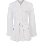Chaqueta Lino Mujer Juniper Blanco Rockford