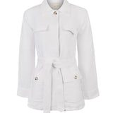 Chaqueta Lino Mujer Juniper Blanco Rockford