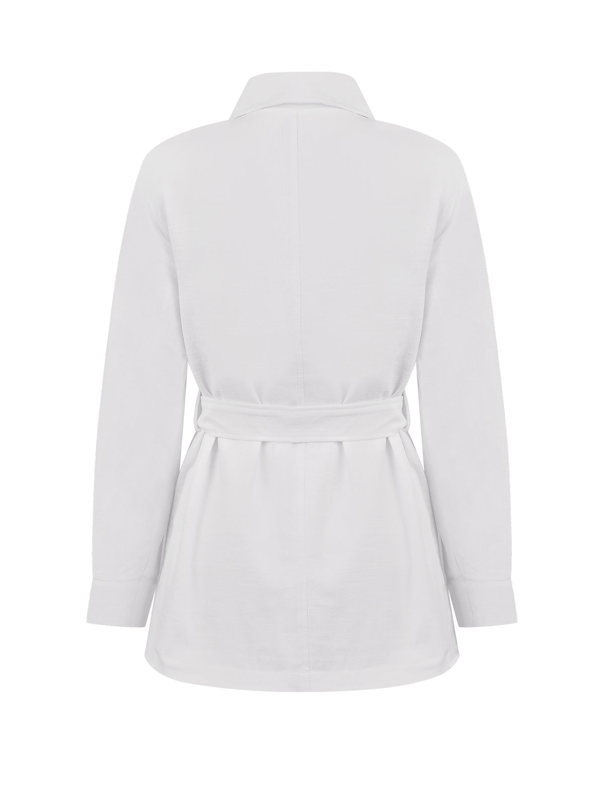 Chaqueta Lino Mujer Juniper Blanco Rockford