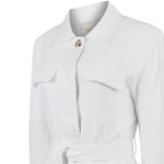 Chaqueta Lino Mujer Juniper Blanco Rockford
