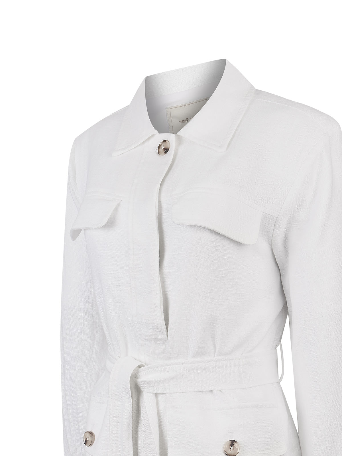 Chaqueta Lino Mujer Juniper Blanco Rockford