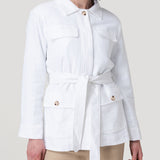 Chaqueta Lino Mujer Juniper Blanco Rockford