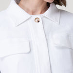 Chaqueta Lino Mujer Juniper Blanco Rockford