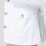 Chaqueta Lino Mujer Juniper Blanco Rockford